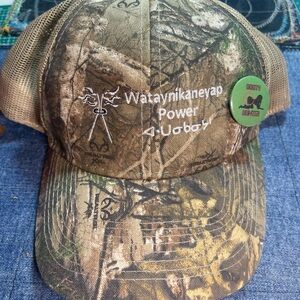 Real tree Camouflage Baseball Trucker Cap with Pin